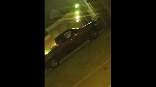 spying on cuckold girlfriend riding bbc in parking lot