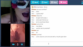 Cuck Couple ask me to cum for them in omegle alternative chatrandom